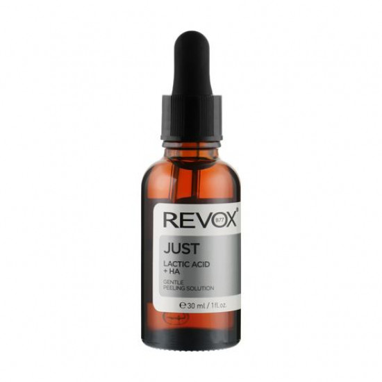 Gentle serum peeling for the person Revox B77 Just Lactic Acid + HA Gentle Peeling Solution, 30 ml Gentle serum peeling for the person Revox B77 Just Lactic Acid + HA Gentle Peeling Solution, 30 ml