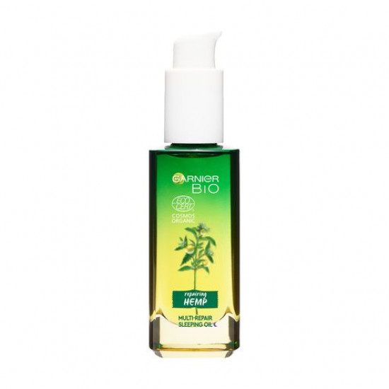 The night restoring oil for sensitive face skin of Garnier BIO Repairing Hemp with essential oil of hemp, 30 ml The night restoring oil for sensitive face skin of Garnier BIO Repairing Hemp with essential oil of hemp, 30 ml