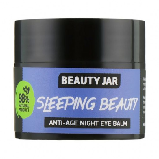Night anti-aging skin balm around eyes of Beauty Jar Sleeping Beauty Anti-Age Night Eye Balm, 15 ml Night anti-aging skin balm around eyes of Beauty Jar Sleeping Beauty Anti-Age Night Eye Balm, 15 ml