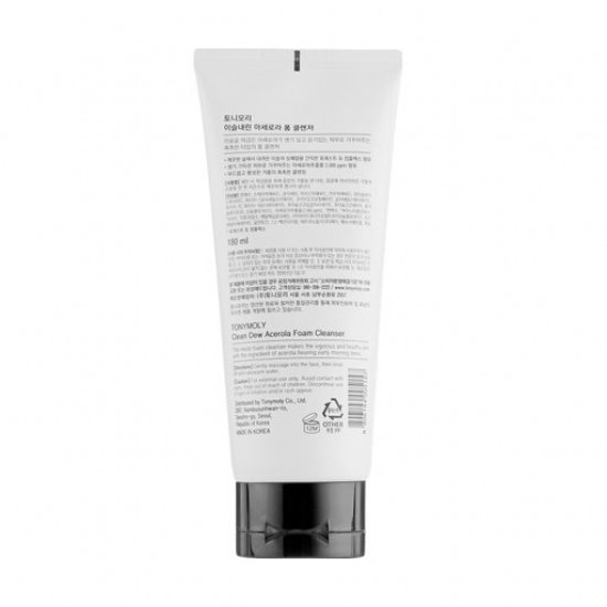 Очищающая пенка для умывания Tony Moly Clean Dew Acerola Foam Cleanser Ацерола, 180 мл
Очищающая пенка для умывания Tony Moly Clean Dew Acerola Foam Cleanser Ацерола, 180 мл