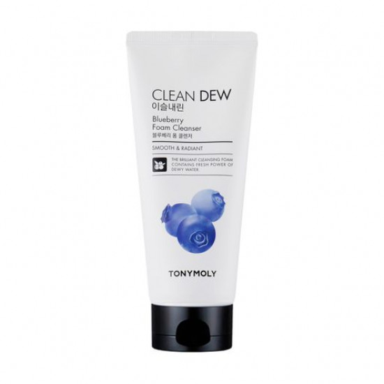 Пічка, що очищає, для вмивання Tony Moly Clean Dew Blueberry Foam Cleanser з чорницею, 180 мл Пічка, що очищає, для вмивання Tony Moly Clean Dew Blueberry Foam Cleanser з чорницею, 180 мл