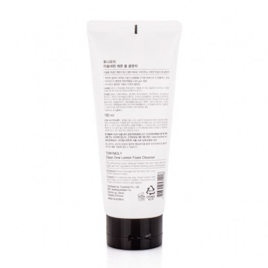 Очищающая пенка для умывания Tony Moly Clean Dew Lemon Foam Cleanser с лимоном , 180 мл
Очищающая пенка для умывания Tony Moly Clean Dew Lemon Foam Cleanser с лимоном , 180 мл