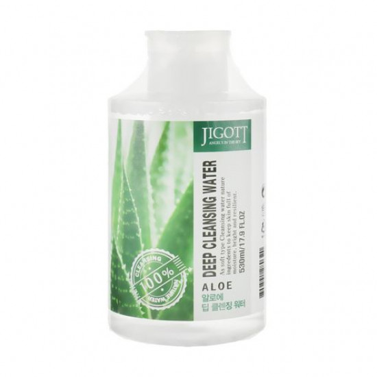 The cleaning water for the person Jigott Aloe Deep Cleansing Water of Aloe, 530 ml The cleaning water for the person Jigott Aloe Deep Cleansing Water of Aloe, 530 ml