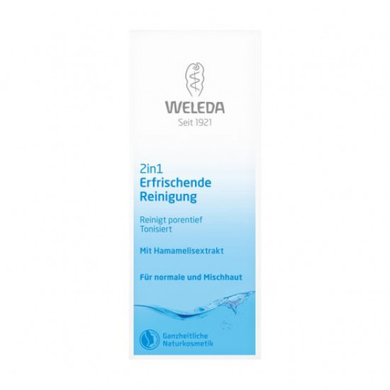 Очищающее и тонизирующее средство 2 в 1 для лица Weleda One Step Cleanser & Toner, 100 мл
Очищающее и тонизирующее средство 2 в 1 для лица Weleda One Step Cleanser & Toner, 100 мл