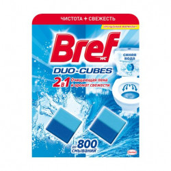 Очищающие кубики для сливного бачка Bref Duo-Cubes 2 в 1, 100 г