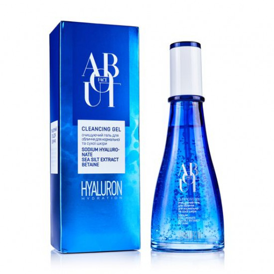 The cleaning ABOUT face Hyaluron Hydration face gel for normal and dry skin, 120 ml The cleaning ABOUT face Hyaluron Hydration face gel for normal and dry skin, 120 ml