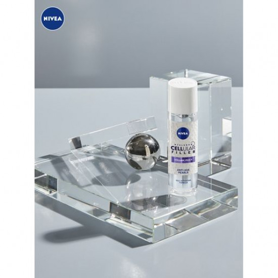 The rejuvenating pearls of Nivea Hyaluron Cellular Filler + Volume Control Plumping Pearls, 30 ml The rejuvenating pearls of Nivea Hyaluron Cellular Filler + Volume Control Plumping Pearls, 30 ml
