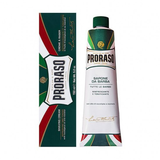 The refreshing and toning Proraso shaving cream with extract of an eucalyptus and menthol, 150 ml The refreshing and toning Proraso shaving cream with extract of an eucalyptus and menthol, 150 ml