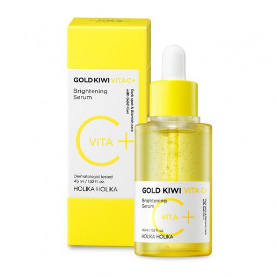 The clarifying serum for the person Holika Holika Gold Kiwi Vita C+, 45 ml The clarifying serum for the person Holika Holika Gold Kiwi Vita C+, 45 ml