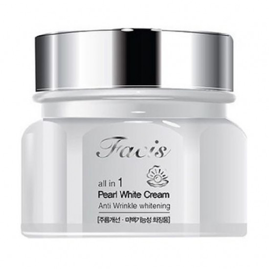 Осветляющий крем для лица Facis All-In-One Pearl Whitening Cream с жемчужным порошком, 100 мл
Осветляющий крем для лица Facis All-In-One Pearl Whitening Cream с жемчужным порошком, 100 мл