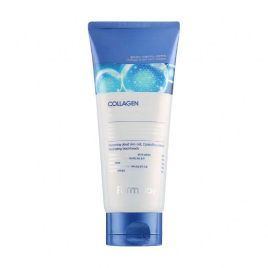 Відлущуючий пілінг-гель для обличчя FarmStay Collagen Water Full Moist Peeling Gel з колагеном, 180 мл Відлущуючий пілінг-гель для обличчя FarmStay Collagen Water Full Moist Peeling Gel з колагеном, 180 мл