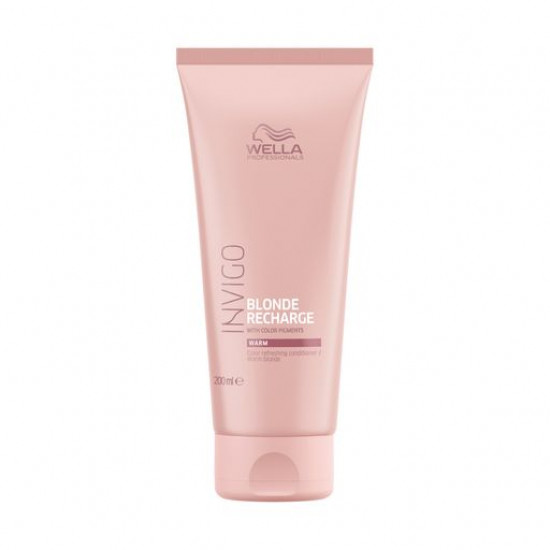 Більзам відтінку для догляду волосся Wella Professionals Invigo Blonde Recharge Conditioner For Warm Blonde для теплих світлих відтінків, 200 мл Більзам відтінку для догляду волосся Wella Professionals Invigo Blonde Recharge Conditioner For Warm Blonde для теплих світлих відтінків, 200 мл