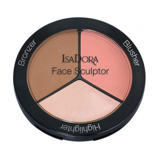 Палетка для скульптурування обличчя IsaDora Face Sculptor 12 Medium Bronze, 18 г Палетка для скульптурування обличчя IsaDora Face Sculptor 12 Medium Bronze, 18 г