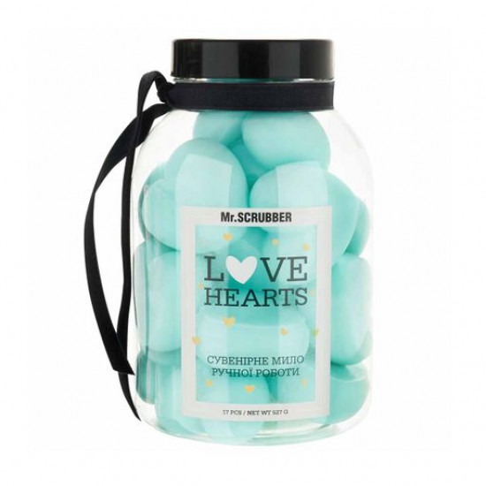 Парфумоване мило ручної роботи Mr.Scrubber Love Hearts Tiffany, 527 г Парфумоване мило ручної роботи Mr.Scrubber Love Hearts Tiffany, 527 г