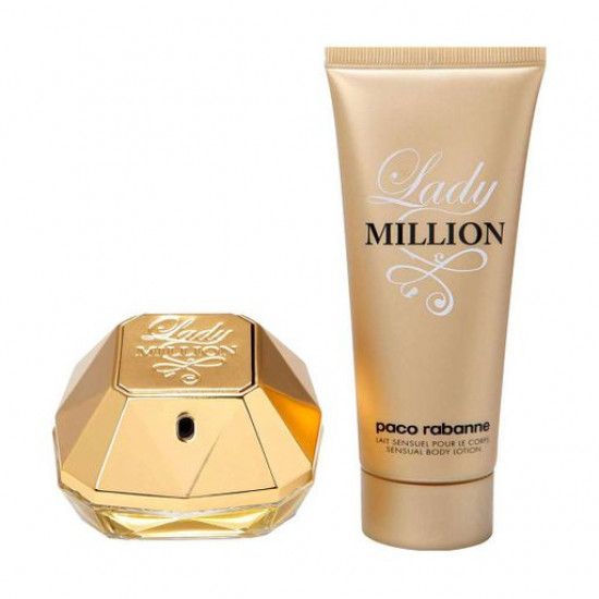 The perfumed set female Paco Rabanne Lady Million (the perfumed water, 80 ml + body lotion, 100 ml) The perfumed set female Paco Rabanne Lady Million (the perfumed water, 80 ml + body lotion, 100 ml)