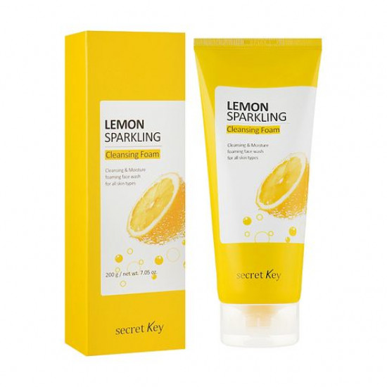 Skin for washing of Secret Key Lemon Sparkling Cleansing Foam with extract of a lemon, 200 ml Skin for washing of Secret Key Lemon Sparkling Cleansing Foam with extract of a lemon, 200 ml