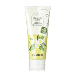 Skin for washing of The Saem Healing Tea Garden Green Tea Cleansing Foam with extract of green tea, 150 ml