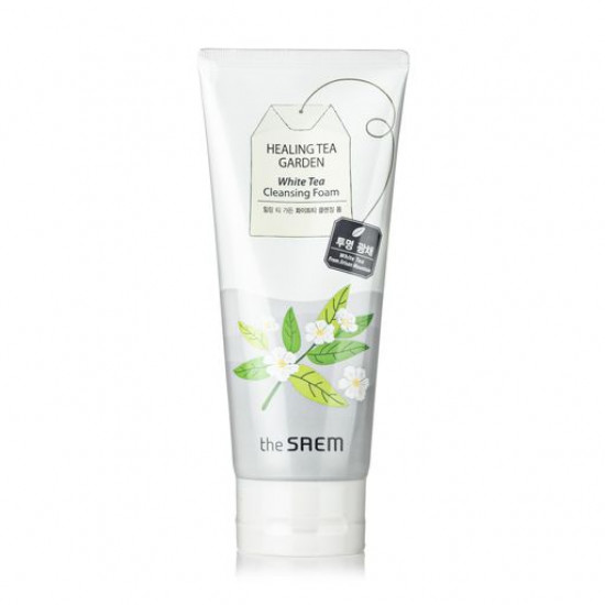 Skin for washing of The Saem Healing Tea Garden White Tea Cleansing Foam with extract of white tea, 150 ml Skin for washing of The Saem Healing Tea Garden White Tea Cleansing Foam with extract of white tea, 150 ml