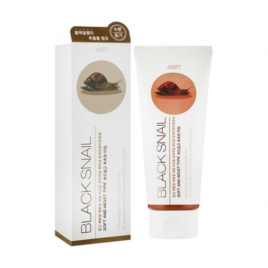 The peeling is the Jigott Premium Facial Black Snail Peeling Gel face gel with mutsiny snails, 180 ml The peeling is the Jigott Premium Facial Black Snail Peeling Gel face gel with mutsiny snails, 180 ml