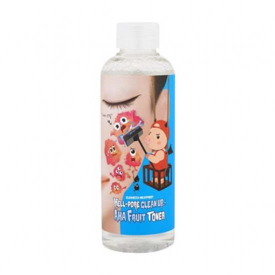 Peeling toner for the person Elizavecca Milky Piggy Hell-Pore Clean Up AHA Fruit Toner with fruit acids, 200 ml Peeling toner for the person Elizavecca Milky Piggy Hell-Pore Clean Up AHA Fruit Toner with fruit acids, 200 ml