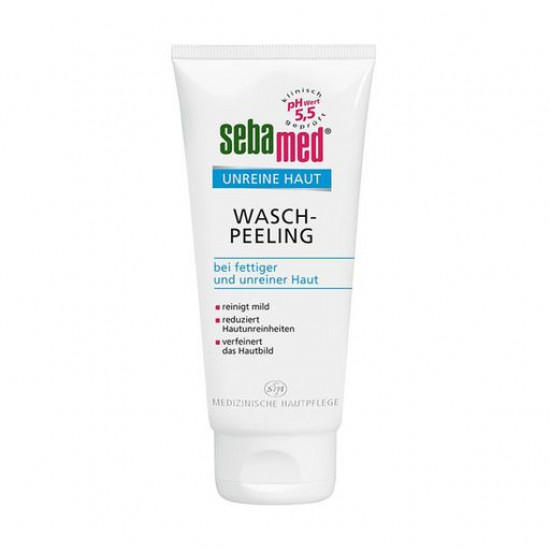 Пілінг для вмивання Sebamed Unreine Haut Wash Peeling pH 5.5, 100 мл Пілінг для вмивання Sebamed Unreine Haut Wash Peeling pH 5.5, 100 мл