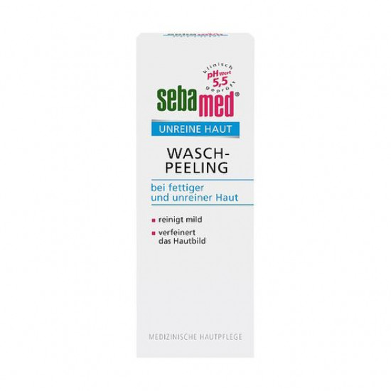 Пілінг для вмивання Sebamed Unreine Haut Wash Peeling pH 5.5, 100 мл Пілінг для вмивання Sebamed Unreine Haut Wash Peeling pH 5.5, 100 мл