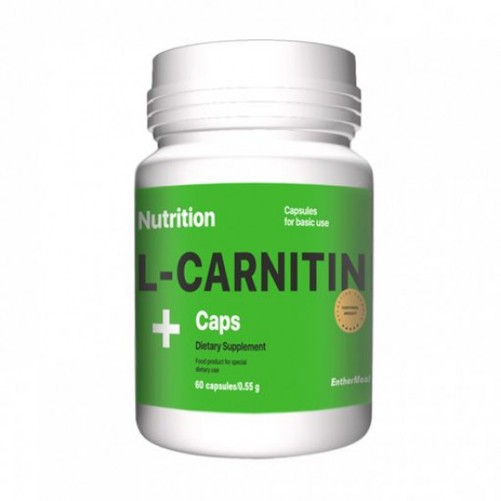 Харчова добавка жироспалювач у капсулах AB PRO EntherMeal L-Carnitine + Caps, 60 шт Харчова добавка жироспалювач у капсулах AB PRO EntherMeal L-Carnitine + Caps, 60 шт