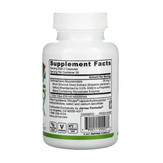 Пищевая добавка в капсулах Jarrow Formulas Myrosinase Activated SGS BroccoMax Мирозиназа экстракт брокколи, 60 шт
Пищевая добавка в капсулах Jarrow Formulas Myrosinase Activated SGS BroccoMax Мирозиназа экстракт брокколи, 60 шт