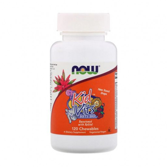 Nutritional supplement vitamins berry, 120 pieces, chewing for children of Now Foods Kid Vits Berry Blast Nutritional supplement vitamins berry, 120 pieces, chewing for children of Now Foods Kid Vits Berry Blast