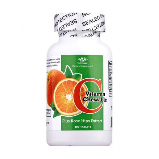 Nutritional supplement vitamins B the tablets Nu-Health Vitamin C Plus Rose Hips Vitamin C with extract of a dogrose, 100 pieces Nutritional supplement vitamins B the tablets Nu-Health Vitamin C Plus Rose Hips Vitamin C with extract of a dogrose, 100 pieces
