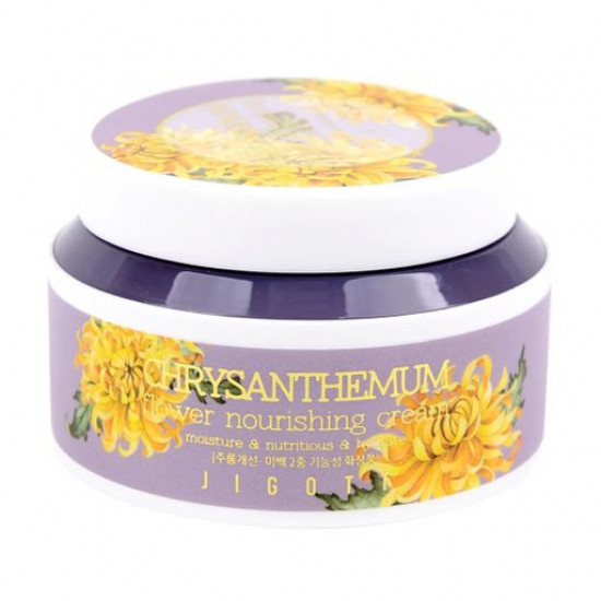 Nutritious cream for the person Jigott Flower Chrysanthemum Nourishing Cream with extract of a chrysanthemum, 100 ml Nutritious cream for the person Jigott Flower Chrysanthemum Nourishing Cream with extract of a chrysanthemum, 100 ml