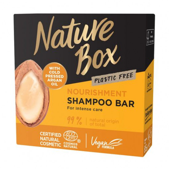 Nutritious solid shampoo for hair of Nature Box Nourishment Shampoo Bar with argan oil of a cold extraction, 85 g Nutritious solid shampoo for hair of Nature Box Nourishment Shampoo Bar with argan oil of a cold extraction, 85 g