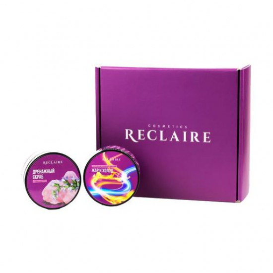 The gift Heat set Reclaire and cold, double anti-cellulite complex for a body (a drainage srub with seeds of a chia, 250 g + wrapping of dual action, 200 ml) The gift Heat set Reclaire and cold, double anti-cellulite complex for a body (a drainage srub with seeds of a chia, 250 g + wrapping of dual action, 200 ml)