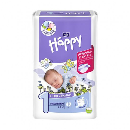Bella Baby Happy Newborn diapers size 1, (2-5 kg), 42 pieces Bella Baby Happy Newborn diapers size 1, (2-5 kg), 42 pieces
