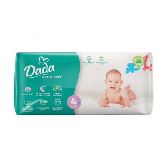 Dada Extra Soft diapers size 4 (7-18 kg), 46 pieces Dada Extra Soft diapers size 4 (7-18 kg), 46 pieces
