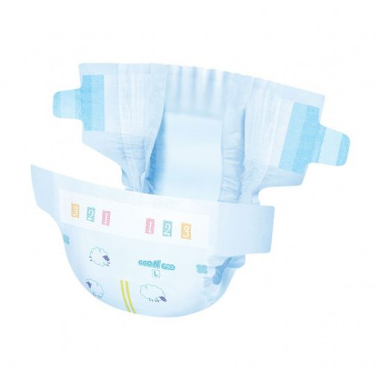 The Goo.N Plus diapers on velcros, size L (6-12 kg) a unisex, 54 pieces The Goo.N Plus diapers on velcros, size L (6-12 kg) a unisex, 54 pieces