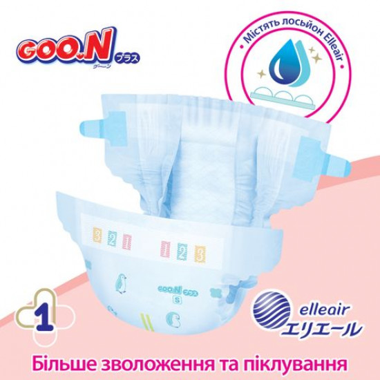 The Goo.N Plus diapers on velcros, size L (6-12 kg) a unisex, 54 pieces The Goo.N Plus diapers on velcros, size L (6-12 kg) a unisex, 54 pieces