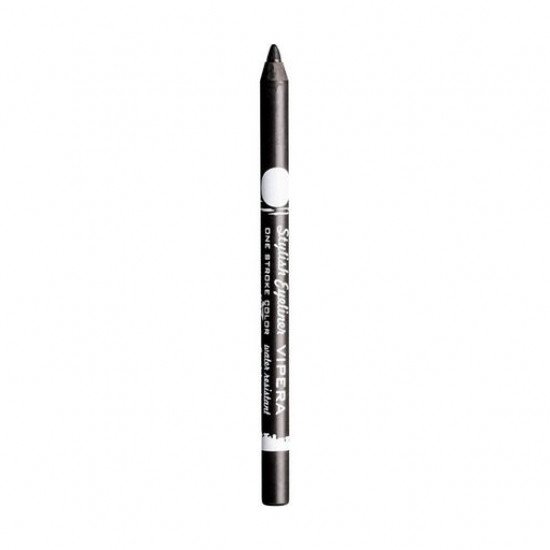 Eyeliner pencil for eyes of Vipera Stylish One Stroke Color Waterresistant Eyeliner Jetblack, 1.2 g Eyeliner pencil for eyes of Vipera Stylish One Stroke Color Waterresistant Eyeliner Jetblack, 1.2 g