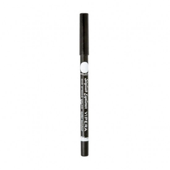 Eyeliner pencil for eyes of Vipera Stylish One Stroke Color Waterresistant Eyeliner Jetblack, 1.2 g Eyeliner pencil for eyes of Vipera Stylish One Stroke Color Waterresistant Eyeliner Jetblack, 1.2 g
