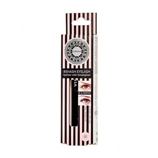 Підводка для очей Vipera Rehash Eyelash Eyeliner Black, 3 мл Підводка для очей Vipera Rehash Eyelash Eyeliner Black, 3 мл