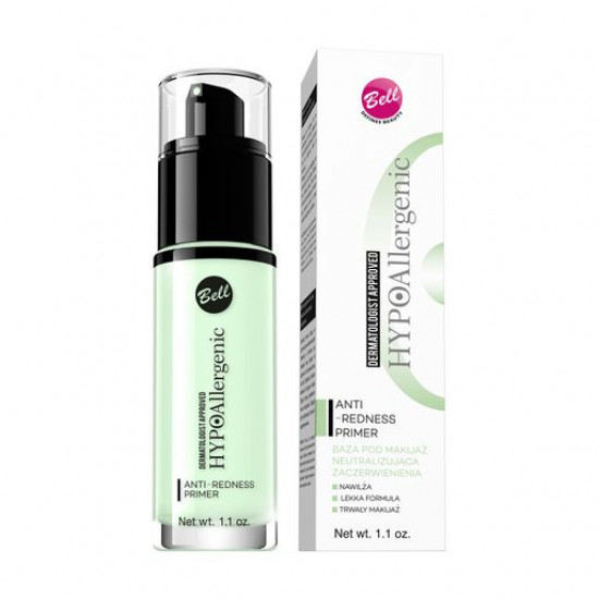 Праймер для обличчя проти почервоніння Bell HypoAllergenic Anti-redness Primer, 30 г Праймер для обличчя проти почервоніння Bell HypoAllergenic Anti-redness Primer, 30 г