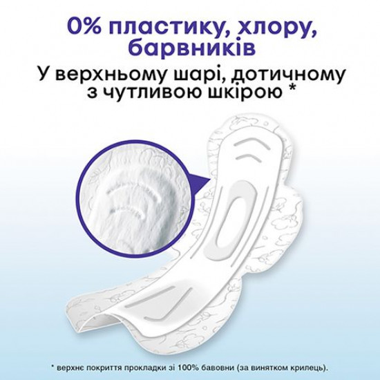 Прокладки для критических дней Kotex Natural Ночные, 6 шт
Прокладки для критических дней Kotex Natural Ночные, 6 шт