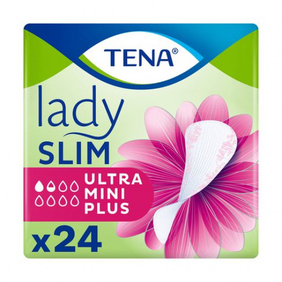 Laying urological female TENA Lady Slim Ultra Mini Plus, 24 pieces Laying urological female TENA Lady Slim Ultra Mini Plus, 24 pieces