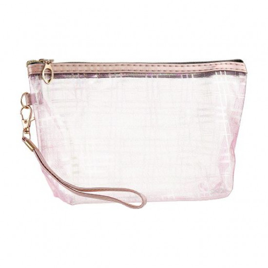 Transparent make-up bag of Bless Beauty gold-pink Transparent make-up bag of Bless Beauty gold-pink