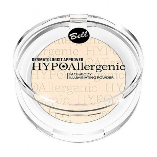 Пудра для обличчя і тіла Bell Hypoallergenic Face & Body Illuminating Powder 01, 6 г Пудра для обличчя і тіла Bell Hypoallergenic Face & Body Illuminating Powder 01, 6 г