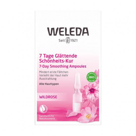 Разглаживающий концентрат для лица Weleda 7-Day Smoothing Ampoules с маслом розы москета, 7*0.8 мл
Разглаживающий концентрат для лица Weleda 7-Day Smoothing Ampoules с маслом розы москета, 7*0.8 мл