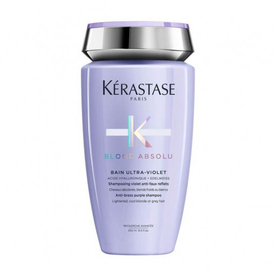 Kerastase Blond Absolu Bain Ultra-Violet shampoo bathtub for neutralization of undesirable yellowness on the clarified hair, 250 ml Kerastase Blond Absolu Bain Ultra-Violet shampoo bathtub for neutralization of undesirable yellowness on the clarified hair, 250 ml
