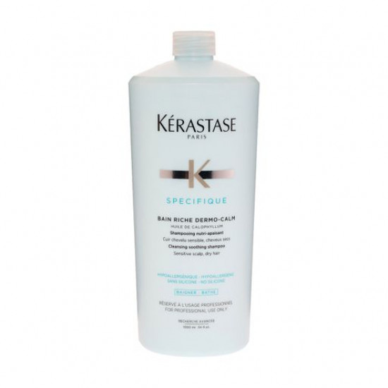 Шампунь-ванна Kerastase Specifique Bain Riche Dermo Calm для чутливої шкіри голови та сухого волосся, 1 л Шампунь-ванна Kerastase Specifique Bain Riche Dermo Calm для чутливої шкіри голови та сухого волосся, 1 л