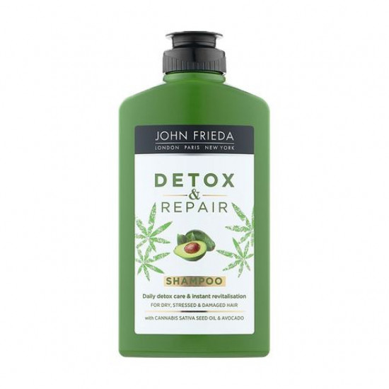 Шампунь John Frieda Detox & Repair Shampoo для очищення та відновлення волосся, 250 мл Шампунь John Frieda Detox & Repair Shampoo для очищення та відновлення волосся, 250 мл