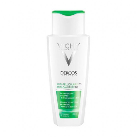 Shampoo of the strengthened action of Vichy Dercos Anti-Dandruff DS Shampoo against dandruff, for an oily hair and the angry head skin, 200 ml Shampoo of the strengthened action of Vichy Dercos Anti-Dandruff DS Shampoo against dandruff, for an oily hair and the angry head skin, 200 ml
